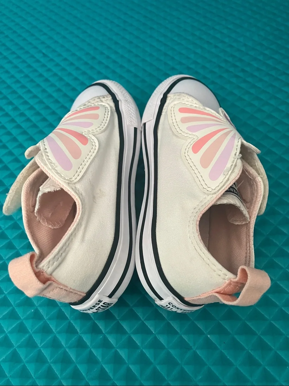 CONVERSE Toddler Girls Chuck Taylor All Star toddler butterfly sneakers | 7